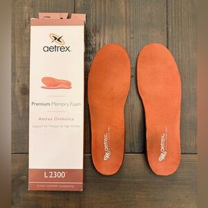 Aetrex Orthotics Premium Memory Foam L2300 Women Size 7 Medium & High Arches